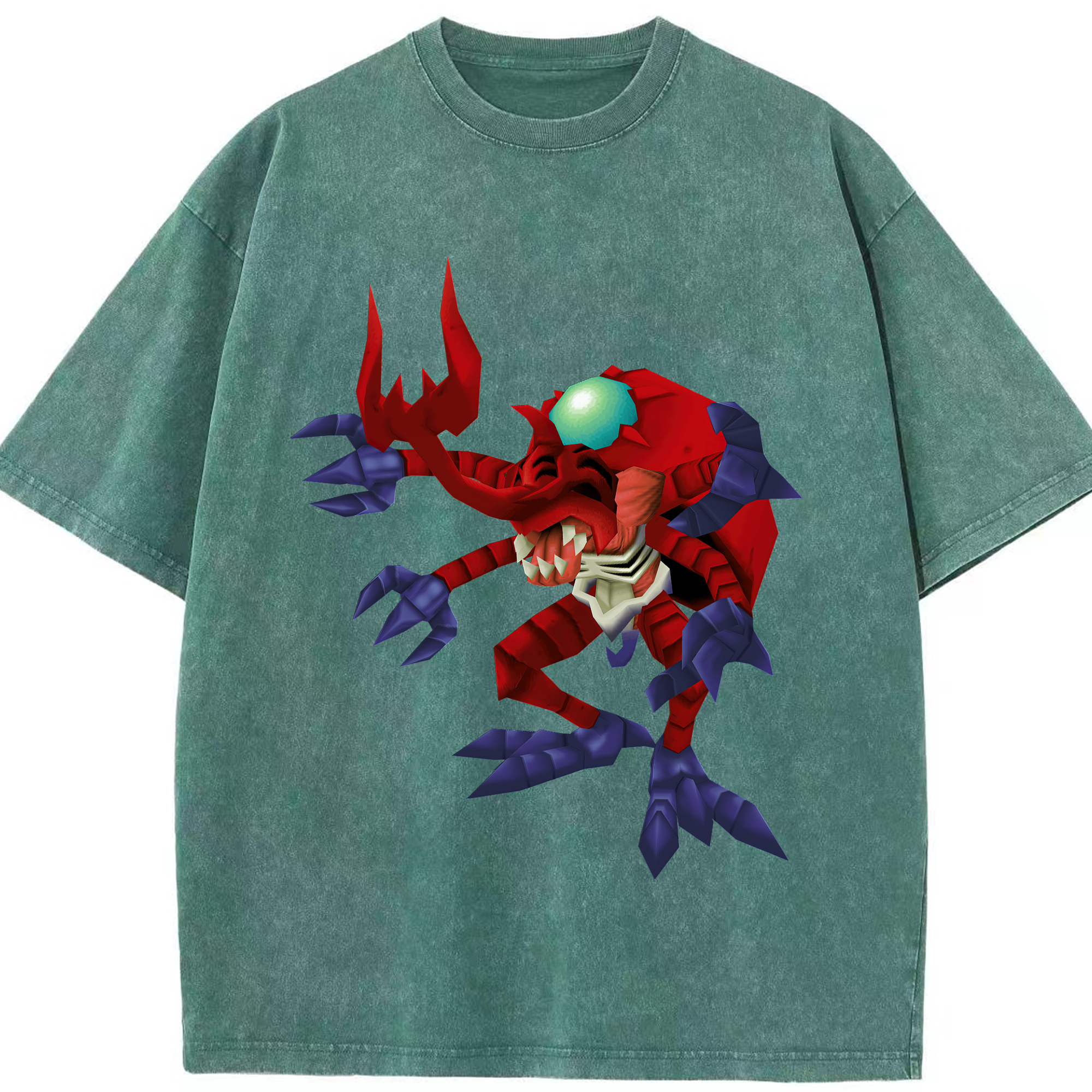 （画像用） Digimon デジタルモンスター/デジモン 綿100% ヴィンテージ風 半袖Tシャツ（フロントプリント）